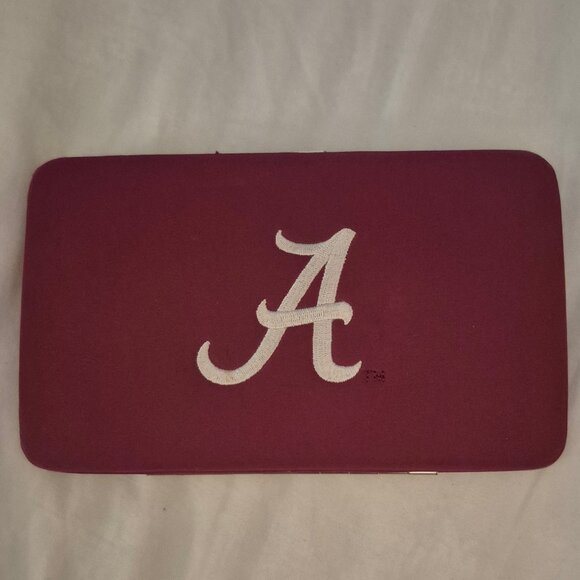 Vintage Alabama wallet/card holder. Snap closure. Crimson. - Picture 1 of 10